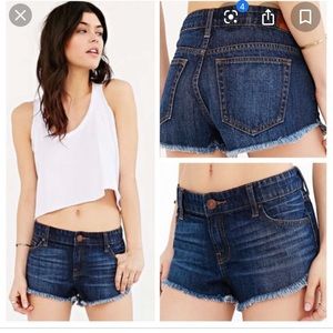 Urban Outfitters low rise dolphin jean shorts